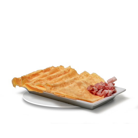 Mini omeletjes met spek. ( 6 stuks )